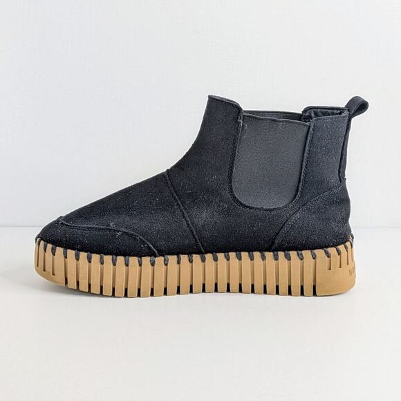 Ilse Jacobsen Tulip 6370 Plateau Ankle Boots EU 37 Black Chelsea Platform - Picture 7 of 16